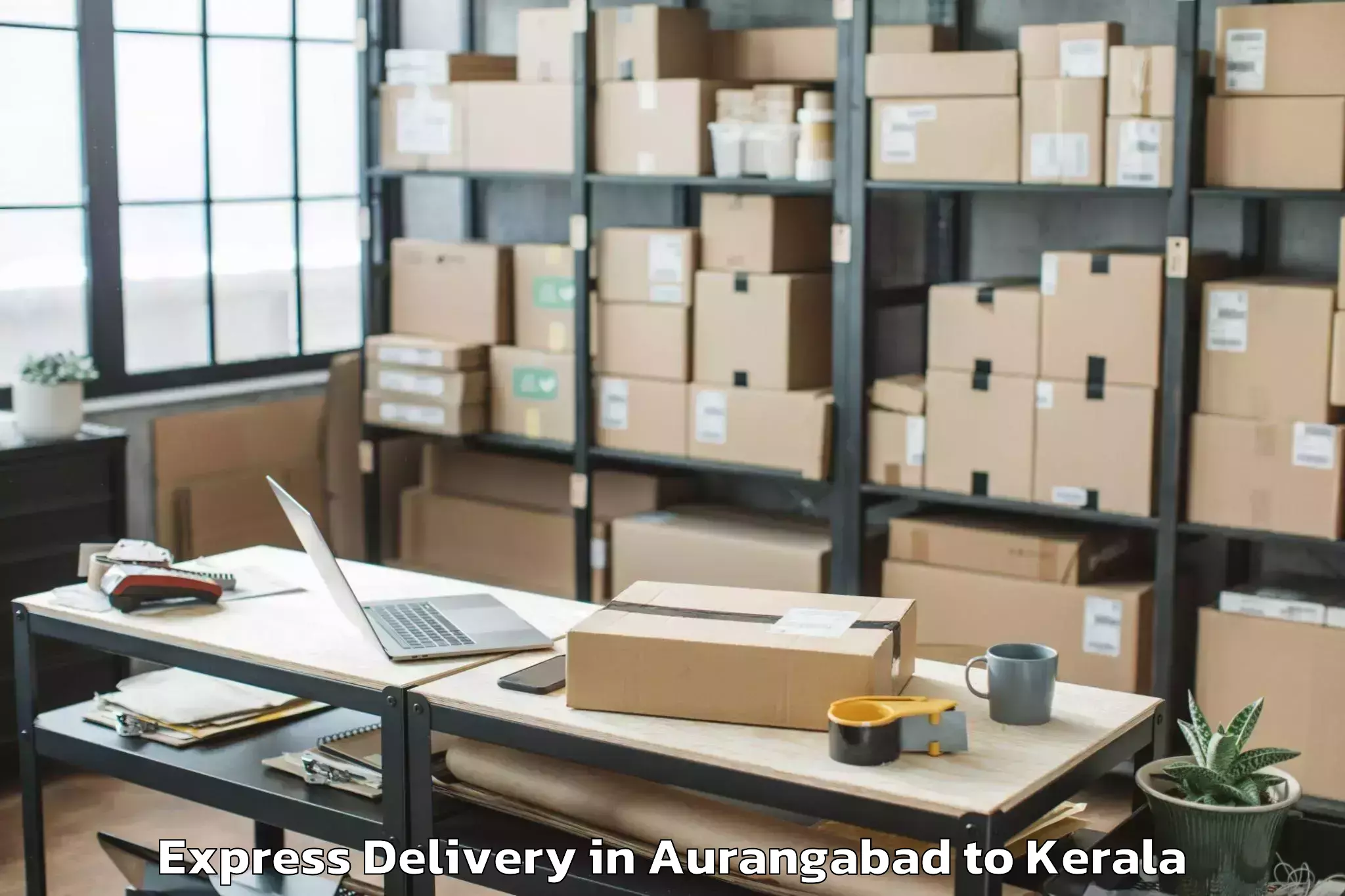 Top Aurangabad to Thrissur Express Delivery Available